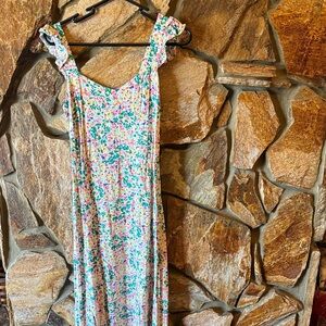 LOFT Multicolor Floral Dress